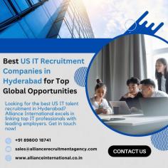 Looking for the best US IT talent recruitment in Hyderabad? Alliance International excels at linking top IT professionals, Visit: www.allianceinternational.co.in/us-it-recruitment-companies-hyderabad.
