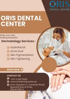 Oris Dental Center is the best hydrafacial clinic in Dubai, offering the best hydrafacial in Dubai for all skin types. Hydrate, cleanse, and rejuvenate your skin with us.