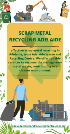 For effective scrap metal recycling in Adelaide, trust Adelaide Waste and Recycling Centre. We offer reliable services to responsibly manage your metal waste, contributing to a cleaner environment. Discover efficient solutions for recycling scrap metal today! Visit our website for more details.