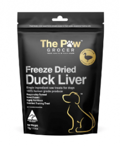 "The Paw Grocer Freeze Dried Duck Liver for Dogs | VetSupply

Duck liver is high in copper & zinc & contains no preservatives or fillers. Copper is an antioxidant that helps maintain healthy skin & coat for dogs & cats.

For More information visit: www.vetsupply.com.au
Place order directly on call: 1300838787"