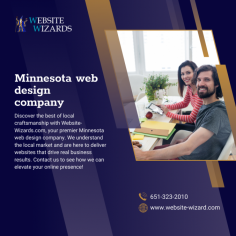 Get a better website with Website Wizards your Minnesota web design company.


Elevate your business's online presence with Website Wizards, the Minnesota web design company dedicated to crafting custom, engaging websites that drive results.