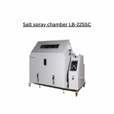 Salt spray chamber is a 800 L chamber designed for corrosion testing. It comprises of a saline fog environment with a temperature range from (35 °C to 50 °C) and transparent angled (110º to 120º) chamber which allows easy observation of sample spraying condition and prevents contact of condensate with sample.

