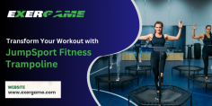Experience a fun and effective workout with the JumpSport fitness trampoline from Exergame Fitness. Improve your fitness with our high-quality, durable trampolines. Shop now today!