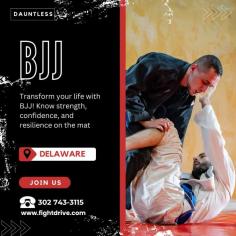 In today's fast-paced world, finding an activity that boosts physical fitness while promoting mental well-being is essential. BJJ offers a comprehensive workout that strengthens the body and sharpens the mind. At Dauntless, our BJJ classes in Delaware are designed for all skill levels, providing expert instruction in a supportive environment. Join us to experience the transformative benefits of it, to increase your inner strength. Visit: https://fightdrive.com/bjj