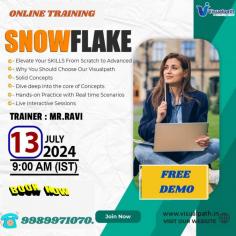 Join Now: https://bit.ly/465oizs
Attend an Online #FreeDemo on #Snowflake by Mr. Ravi
Demo on: 13th July, 2024@ 9:00 AM (IST)
Contact us: +91 9989971070.
Visit blog: https://visualpathblogs.com/
WhatsApp: https://www.whatsapp.com/catalog/917032290546/
Visit: https://visualpath.in/snowflake-online-training.html
