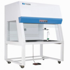 Fison Ducted Fume Hood, is a floor-standing unit. Features a 1080 × 730 × 745 mm chamber with a 520 mm maximum opening with nine levels of adjustable air speed. It includes a chemical-resistant work table, a built-in centrifugal blower, and air filtration and sterilization solutions.
