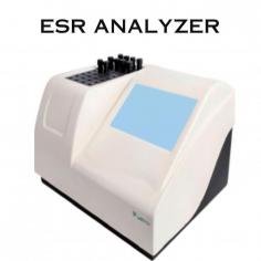 Labtron ESR Analyzer is a  Portable unit with Westergren method, infrared sensor, 1-140 mm/h range, up to 80 samples/h, 30/60 min measuring time, touch screen, built-in printer, 4000 results memory, 40 sample capacity, RS232 interface. Ideal for erythrocyte sedimentation rate analysis.