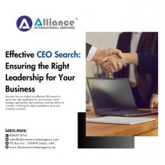Discover how to conduct an effective CEO search to secure the right leadership for your business. Learn strategic approaches, best practices, and key factors to consider in finding the ideal candidate to drive your company’s success.