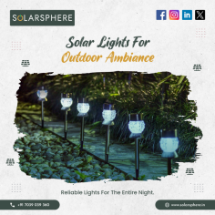 Solar-Powered Outdoor Lights for Every Shiny Night | SolarSphere

Modern solar-powered outdoor lights from SolarSphere can completely change your outdoor spaces and improve the driveway, patio, or garden functionally and attractively. Invest in our superior solar garden décor lights to enhance the atmosphere of your backyard and adopt a more environmentally friendly way of living.

Contact: +91 7039039360

Website: https://www.solarsphere.in/solar-store/
