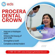 Procera Dental Crown | Emergency Dental Service

 Procera dental crowns are an excellent treatment option for improving the aesthetic appearance and strength of your teeth. This dental solution is designed to enhance the beauty of your smile by addressing misshapen or discolored teeth, and it also provides a reliable solution for completing a dental implant. Schedule an appointment at 1-888-350-1340. 
