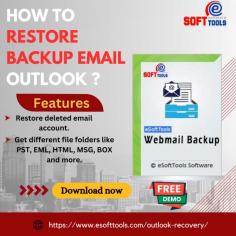 If you need to recover and securely restore backup email Outlook, eSoftTools IMAP Backup & Migration Software offers a comprehensive solution. This software supports conversion of IMAP data to multiple file formats, ensuring flexibility in data management. It promises a seamless migration process and comes with a 30-day money-back guarantee if it fails to recover your data. Compatible with various versions of Windows, including Win11, Win10, Win8.1, Win8, Win7, Win XP, and Vista, it’s designed for user convenience and efficiency.

Link - https://www.esofttools.com/imap-backup-migration-tool.html