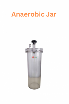 Labmate Anaerobic Jar creates and maintains an oxygen-free environment for anaerobic microorganism cultivation and can attain anaerobic conditions in 2 to 4 hours. It features a 2.5L capacity and is made up of transparent PMMA material. Unit can accommodate 1 stack of 12 dishes and has airtight seals to prevent contamination.