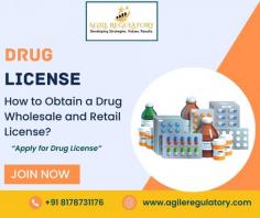 To obtain a drug wholesale and retail license, Apply to the state drug control agency with the appropriate documentation, such as business ownership evidence, pharmacist qualifications, and premise information. To ensure regulatory compliance, fill out the application form, pay the fees, and submit it for inspection. Contact Agile Regulatory to receive it as soon as possible.