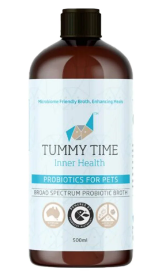 "Ipromea Tummy Time Inner Health Broth is a holistic elixir scientifically designed to foster the immunity and overall well-being of dogs and cats. The formulation contains selected probiotics and functional ingredients that help balance a healthy microbiome in your pet's gut, ensuring the growth of good bacteria. Furthermore, it contains the postbiotic supernatant Zoonatant, which helps keep bad bacteria and pathogens away. 

For More information visit: www.vetsupply.com.au
Place order directly on call: 1300838787"
