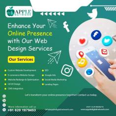 We provide the best Website Design services in Hyderabad, India. Our goal is to utilize the newest technologies to develop websites that are efficient and modern. Since mobile devices represent the majority of traffic in the modern digital world, we realize how important it is to stay updated. The goal of our project is to transform your website into an effective marketing tool that engages your audience and accelerates the expansion of your company. We are the best Website Design company in Hyderabad, with a focus on making amazing websites that meet your unique requirements. You have confidence in Apple Digital Network to provide you with an excellent web presence that is customized to meet your business goals.