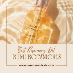 Unleash the power of rosemary with Bumi Botanicals' the best rosemary oil for hair in the UK. Perfectly blended by an Ayurvedic chemist, this oil stimulates growth, enhances shine, and supports overall scalp health. Ideal for integrating into your weekly hair care ritual.

https://bumibotanicals.com/products/bumi-botanicals-hair-oil