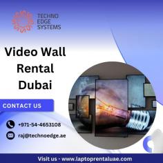 Techno Edge Systems LLC offers high-quality Video Wall Rental Dubai services. Ideal for events, exhibitions, and conferences, our video walls provide stunning visuals and reliability. Contact us at +971-54-4653108 or visit us - https://www.laptoprentaluae.com/video-wall-rental-dubai/