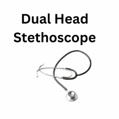 
Medzer dual head stethoscope is a versatile medical instrument used for auscultation, allowing healthcare professionals to listen to internal sounds within the body. Characterized by having two distinct chest pieces (bell and diaphragm), it provides flexibility for capturing low and high-frequency sounds, respectively.