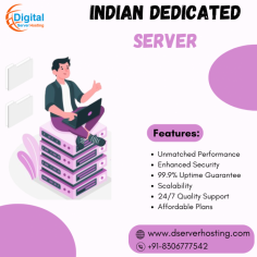 Take your website to the next level with dedicated server hosting in India by Dserver. Experience high-performance and secure hosting solutions for your online business.