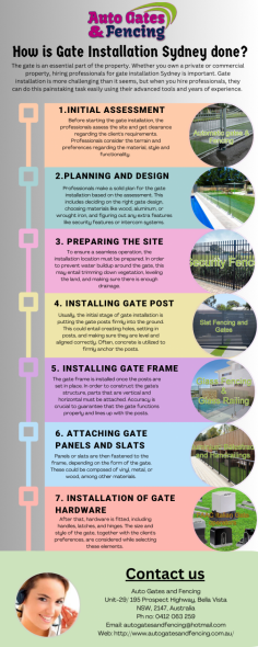 AG Fencing offer a wide variety of high quality gates, fencing, Balustrade, swinging gates, sliding gates, automatic barriers (boom gates) and the best quality Pure Australian made gate operators for sliding and swinging gates suited to any environment, creating solutions and accommodating the individual needs of our customers. We specialize in Solar system. You name it we can do anything in gates and security.  See more https://www.autogatesandfencing.com.au/