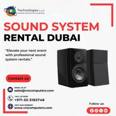 Rent Premium Sound Systems in Dubai

Make your event in Dubai unforgettable with VRS Technologies LLC's premium sound systems. We offer the latest audio technology to meet your event needs. Our Sound System Rental Dubai service is designed to provide the best audio experience. Contact us at +971-55-5182748.

Visit: https://www.vrscomputers.com/computer-rentals/sound-system-rental-in-dubai/