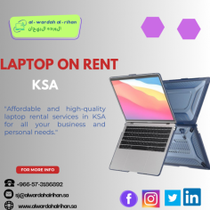 For companies looking for affordability and flexibility, Renting a Laptop in Saudi Arabia is a wise decision. For your unique business needs, AL Wardah AL Rihan LLC provides excellent laptop rental services. Take advantage of our hassle-free leasing process, committed assistance, and the newest technology without having to pay large upfront expenditures. Our rental solutions guarantee that your company remains productive and efficient, whether it is for long-term use or short-term initiatives. For further information, call us at +966-57-3186892.
 Visit https://www.alwardahalrihan.sa/it-rentals/laptop-rental-in-riyadh-saudi-arabia/
