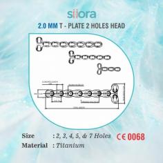 2.0 mm T-Plate 2 Holes Head is intended for surgically treating intra and extra-articular fractures. These plates have combi-holes that allow fixation using cortical as well locking screws. T-plates are designed to have an anatomically contoured shape that ensures optimum fixation. Siora Surgicals Pvt. Ltd. is a renowned manufacturer of a huge range of CE-certified orthopedic implants and instruments. The company is also a trustworthy OEM service provider globally. Visit Us:-https://www.siiora.com/product/2-0-mm-t-plate-2-holes-head-s-s/