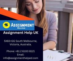 In the UK, a lot of students struggle to balance hectic schedules and feel overburdened by homework. You are not by yourself! We at assignmenthelped.com provide assistance since we recognize the strain. Our staff of very skilled and knowledgeable writers is capable of handling any type of academic assignment, including research papers, theses, and dissertations.
All of our writers are guaranteed to have the skills and knowledge necessary to provide excellent help through our stringent hiring procedures. They ensure that your assignments fulfill the highest standards by staying up-to-date on the most recent norms and standards in academia. Assignmenthelped.com may assist you in achieving academic achievement. Come see us right now! 

Assignment Help UK: assignmenthelped.com is your reliable resource for academic success.
Excellent academic credentials: Every member of our team has a degree that is pertinent to their field of study and extensive subject-matter expertise.
sector experience: To ensure a polished and businesslike end output, we use authors who have a track record in the assignment writing sector.
Research proficiency: Our staff have a strong research background, which enables them to create assignments that are insightful, well-supported, and up to the highest academic standards.
Subject matter mastery: We allocate your work to the most qualified specialist in your industry, ensuring that the needed concepts and writing style are thoroughly understood.

The following are some ways that Assignment Helped UK may help: 
Improve Your Score: With professional coaching, you can gain a better comprehension of difficult subjects that will enhance your academic performance and lay a stronger foundation for your future.
Master Time Management: Acquire the skills necessary to manage your workload and balance several obligations, giving you more time to pursue other hobbies.
Decrease Anxiety and Stress: Take back control of your education and release the burden of deadlines. With our assistance, you may approach projects with assurance and concentration.
Enhance Understanding and Learning: Donot stop doing your duties. Gain research and critical thinking abilities that will help you in your academic endeavors and beyond.
Tailored Assistance to Meet Your Needs: We are aware that each learner is different. Our professionals adjust their methods to your unique learning preferences, writing style, and topic areas.
Assignment Helped UK: Minimal Effort, Maximum Results
Are you feeling overburdened with homework? You are not by yourself. In the UK, a lot of students struggle to balance a rigorous schedule, a desire to do well in school, and tight deadlines. Assignment Help UK may be your reliable ally in achieving academic achievement, regardless of your needs—whether you are short on time, having trouble with a particular topic, or just need a grammatical check.
For a variety of projects, our team of skilled writers provides all-inclusive assistance. They can help you with your research, offer perceptive analysis, and guarantee that your work satisfies the highest academic requirements. This gives you significant time back to concentrate on other facets of your academic life, such as extracurricular activities and personal growth.
https://assignmenthelped.com/assignment-help-uk

