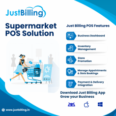 
Just Billing offers a comprehensive solution with its GST-compliant Retail Billing Software. Just Billing POS Software streamlines your operations, enhances customer experience, & drives business growth for boutique, electronics store, grocery shop, etc.

About Just  Billing
Just Billing is an easy to use and comprehensive GST Invoicing & Billing App for Retail and Restaurant. It runs both on mobile and computer. This GST compliant point of sale (POS) makes it easier for you to keep track of your business and pay more importance to your business growth.

Learn more: https://justbilling.in/retail-billing-software/
Download App: https://play.google.com/store/apps/details?id=cloud.effiasoft.justbillingstd
Email: sales@effiasoft.com

