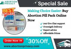 If you are going through an unplanned pregnancy and looking for a safe and effective solution then our abortion pill pack is the right choice for you. Our trusted online store provides access to these essential medicines with benefits like 24x7 live chat support, expert guidance, and fast shipping. So, what are you waiting for buy abortion pill pack online and get 30% off now!

Visit Now: https://www.abortionprivacy.com/abortion-pill-pack