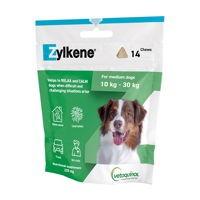 Zylkene Calming Chews for Dogs is a vet-recommended dog calming supplement that comes in the form of soft chews. These highly-palatable chews help dogs relax during stressful conditions by delivering calming messages to your dog’s brain Zylkene Anxiety Chews for Pets are ideal for promoting a sense of calmness during traveling, vet visits, pet boarding, fireworks display, thunderstorms, separation, weaning, change in environment, and other stressful situations.