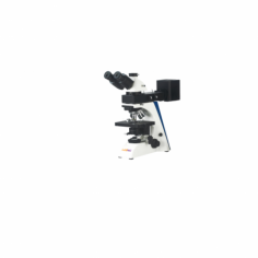 Labnic Metallurgical Microscope features a Siedentopf trinocular head with a 30° inclination and an Infinity Semi-Plan optical system. It offers standard magnification from 50x to 500x and a 360° rotation capability. The microscope includes a wide-field eyepiece, 
quintuple nosepiece, double-layer mechanical stage, and coaxial focusing.