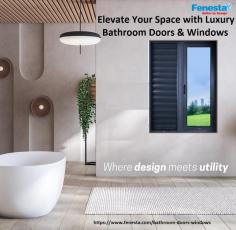 Explore Fenesta's stylish collection of bathroom doors and windows, designed to enhance both the aesthetics and functionality of your space. Discover our durable bathroom glass doors that blend elegance with practicality seamlessly. Visit https://www.fenesta.com/bathroom-doors-windows