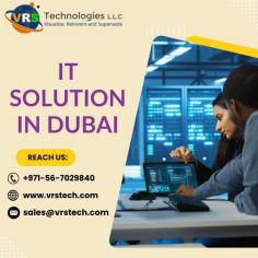 IT solutions enhance security by implementing robust protocols, monitoring systems, and encryption to protect sensitive data from cyber threats. VRS Technologies LLC offers the best services of IT Solution in Dubai. For More info Contact us: +971-56-7029840 Visit us: https://www.vrstech.com/it-solutions-dubai.html