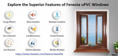 Fenesta uPVC doors and windows offer unparalleled benefits, including energy efficiency, noise insulation, and weather resistance. Designed for durability and low maintenance, they provide storm, termite, dust, and pollution resistance. Enhance your home’s comfort and protection with Fenesta’s innovative solutions. Visit https://www.fenesta.com/features-benefits
