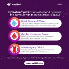 Stay Refreshed and Hydrated This Summer with These Tips from Heal360! 