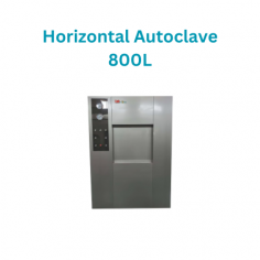Labmate Horizontal Autoclave is a high-performance sterilization powerhouse with an 800L capacity. Its double door channel design ensures enhanced security with pressure safety interlocks.Features include an automatic vertical sliding door, a horizontal autoclave with a pulsating vacuum system, and a European ring stiffener jacket structure.