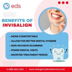 Benefits Of Invisalign | Emergency Dental Service

Discover the transformative benefits of Invisalign and experience unparalleled comfort and improved dental hygiene with non-invasive scanning technology. Take fewer dental visits and a shorter treatment period for a better dental experience. Enjoy the satisfaction of aligned teeth with Invisalign—a safe and effective solution. To schedule an appointment with the Emergency Dental Clinic, call us at 1-888-350-1340.

Our website: https://www.emergencydentalservice.com/