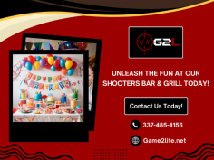 Get Unforgettable Birthday Memories with Our Experts!

We create unforgettable birthday experiences tailored to your desires, from exciting themes and decor to delicious catering and engaging entertainment. Whether it's a child's dream party or an elegant adult celebration, our dedicated team ensures every detail is perfect. Contact Game 2 Life at 337-485-4156 for more details!