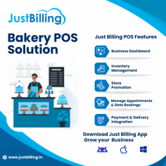 Just Billing guarantees seamless operations for your bakery, ensuring that every aspect of your business, from order management to inventory control, operates smoothly and efficiently. We understand that running a bakery involves much more than creating mouth-watering pastries and bread. It’s about providing an unforgettable customer experience, managing inventory efficiently, and ensuring smooth operations. That’s why we’ve developed our Bakery POS Software, designed to cater to the unique needs of bakeries of all sizes. With our software, streamline your operations, boost sales, and enhance customer satisfaction effortlessly. 
About Just  Billing
Just Billing is an easy to use and comprehensive GST Invoicing & Billing App for Retail and Restaurant. It runs both on mobile and computer. This GST compliant point of sale (POS) makes it easier for you to keep track of your business and pay more importance to your business growth.

Learn more:  https://justbilling.in/pos-bakery-billing-software/
Download App: https://play.google.com/store/apps/details?id=cloud.effiasoft.justbillingstd
Email: sales@effiasoft.com
