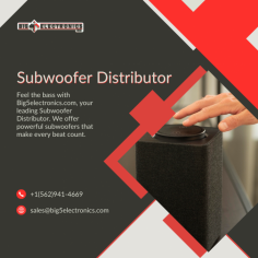 We are a subwoofer distributor offering numerous sizes and brands to buy from

Big 5 Electronics subwoofer distributor proudly offers its products through a carefully selected Authorized brand networklike Plant Audio, Polk Audio, Rockford Fosgate & more. We carry high-quality marine speakers and wholesale subwoofers for every type of budget. We stock amplifiers, subwoofers, speakers, and more!