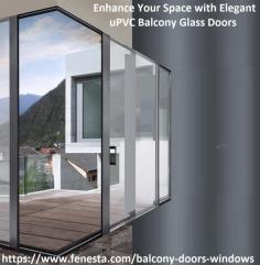 Transform your home with sleek, durable uPVC balcony glass doors. Offering superior insulation and security, these doors bring in natural light and a touch of sophistication to your living space. Enjoy the perfect blend of style and functionality with Fenesta's premium balcony door options. Visit https://www.fenesta.com/balcony-doors-windows