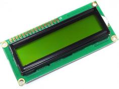 1602 LCD Display Module 
In order to incorporate visual output into your Arduino projects, a display is necessary. If minimal display is required, the1602 LCD Display offers a suitable solution.

Introducing the 16*02 LCD Display – an affordable and effortless way to incorporate a 16×2 Black on RGB Liquid Crystal Display into your project. Featuring a 16 character by 2 line display with sharp black text against a vibrant yellow background and backlight.

This fabulous yellow backlight LCD display is perfect for Arduino-based projects. The 1602 LCD Display boasts a striking yellow backlight and can be easily linked with an Arduino or other microcontrollers.

The display can present either straightforward text or numerical data collected by the sensors, such as temperature or pressure. It may also reveal the number of cycles executed by the Arduino.

One factor to keep in mind is the consumption of 8 Arduino pins for the display to function properly. Fortunately, there is an available I2C adapter that can be directly soldered onto the display’s pins. This means that you only need to connect the I2C pins, which requires a reliable library and minimal coding effort. We also offer a version of the LCD module with a pre-installed I2C adapter – click on the name below to view it.

The 1602 LCD Display features an IIC/I2C interface for easy connectivity.
To access additional displays, simply click below.
The LED/LCD display is one of the key features of this product, offering a clear and vibrant readout.
Included in the package are various attributes for your convenience.
The display is 16 characters wide with 2 rows.
Text in black against a vibrant yellow backdrop.
The lone LED backlight can be easily dimmed using either a resistor or PWM.
Easily manageable with 6 digital lines, making any analog or digital pins suitable for control.