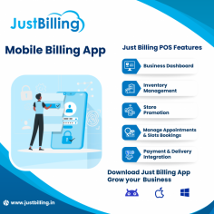 Mobile GST billing app for GST compliance, offer your customers better service and build loyalty.
Just Billing mobile billing app automates your retail or restaurant business. This intuitive Point of Sale App (POS) does not require you to have any technical knowledge. Just with a few taps generate a GST invoice for your customers. Just Billing makes inventory and customer management easy, alongside billing. This app runs on smartphones and tablets, thereby making your business mobile and look more smart and tech-savvy. This app is a perfect match for small & medium businesses.
About Just  Billing
Just Billing is an easy to use and comprehensive GST Invoicing & Billing App for Retail and Restaurant. It runs both on mobile and computer. This GST compliant point of sale (POS) makes it easier for you to keep track of your business and pay more importance to your business growth.

Learn more: https://justbilling.in/android-billing-app/
Download App: https://play.google.com/store/apps/details?id=cloud.effiasoft.justbillingstd
Email: sales@effiasoft.com
