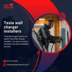 Professional Tesla Wall Charger Installers

Looking for Tesla Wall Charger Installers? Red Dragon Electrix offers specialized services for Tesla wall charger installations. Our certified technicians ensure your Tesla charger is installed correctly and safely, providing you with a reliable charging solution at home.