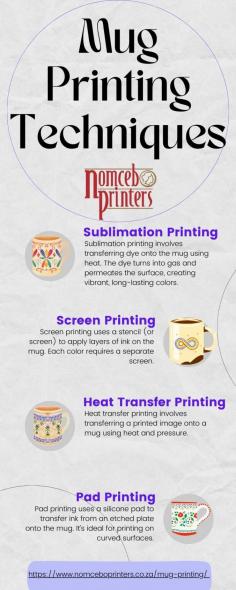 Choosing the right printing technique depends on your design, quantity, and budget. Each method offers unique benefits to make your custom mugs truly special.