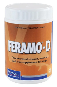 "Feramo-D is Australia's first nutritional supplement for dogs. It is formed to supplement a dog's diet that assists in the treatment and prevention of vitamin and mineral deficiencies. The product enhances breeding potential and improves coat conditions.

For More information visit: www.vetsupply.com.au
Place order directly on call: 1300838787"