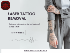 Say goodbye to unwanted ink with our expert Laser Tattoo Removal services. Using advanced technology, we safely and effectively remove tattoos of all sizes and colors. Our professional team ensures a comfortable experience and optimal results, helping you achieve clear, tattoo-free skin. Trust us for precise and efficient tattoo removal tailored to your needs.
For More Information Visit us:-https://warriors-ink.com/






