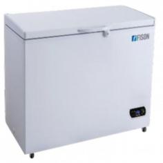 

Fison -18°C chest freezer offers a 200-L capacity with adjustable temperatures from -18°C to 0°C. Features include a safety lock, a glass sliding door, an adjustable basket, and casters. Made with a powder-coated iron exterior and aluminum interior, it has a CFC-free compressor and LCD display for easy control.