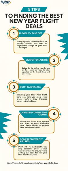 Score amazing deals on flights this New Year! Take advantage of discounted prices and special promotions to jet off to your dream destination. Whether you're craving a tropical getaway, a European adventure, or a city escape, these New Year flight deals will make your travel dreams a reality without breaking the bank.